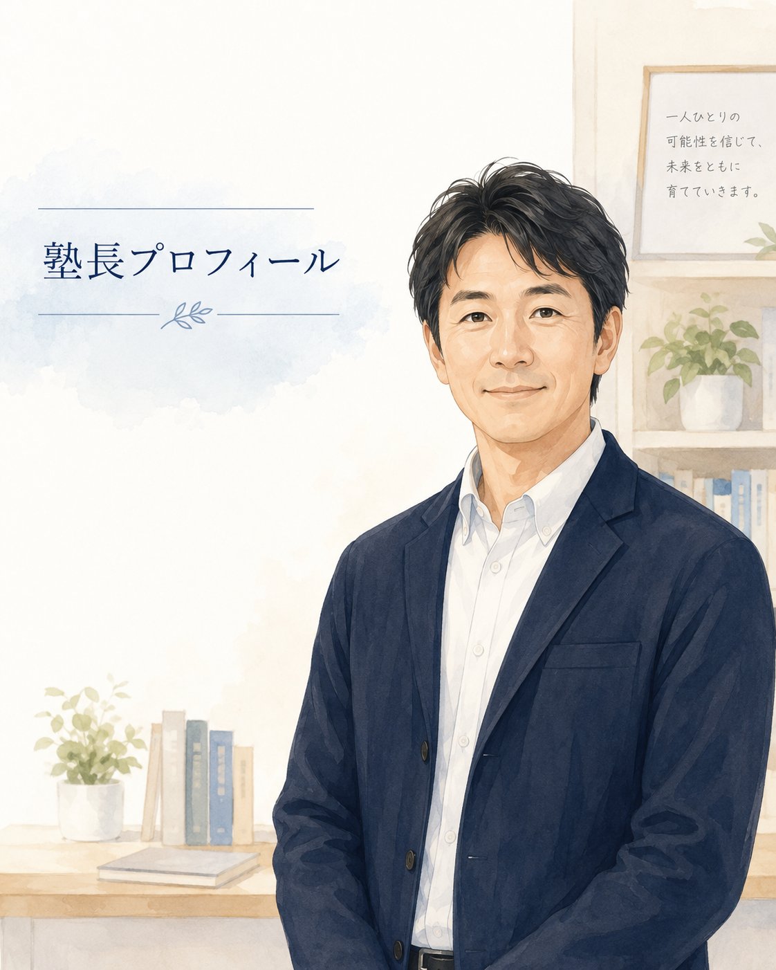 ミライデザインラボ塾長のプロフィールイラスト
