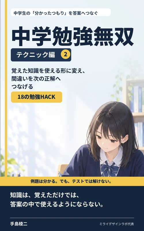 中学勉強無双 テクニック編2の表紙