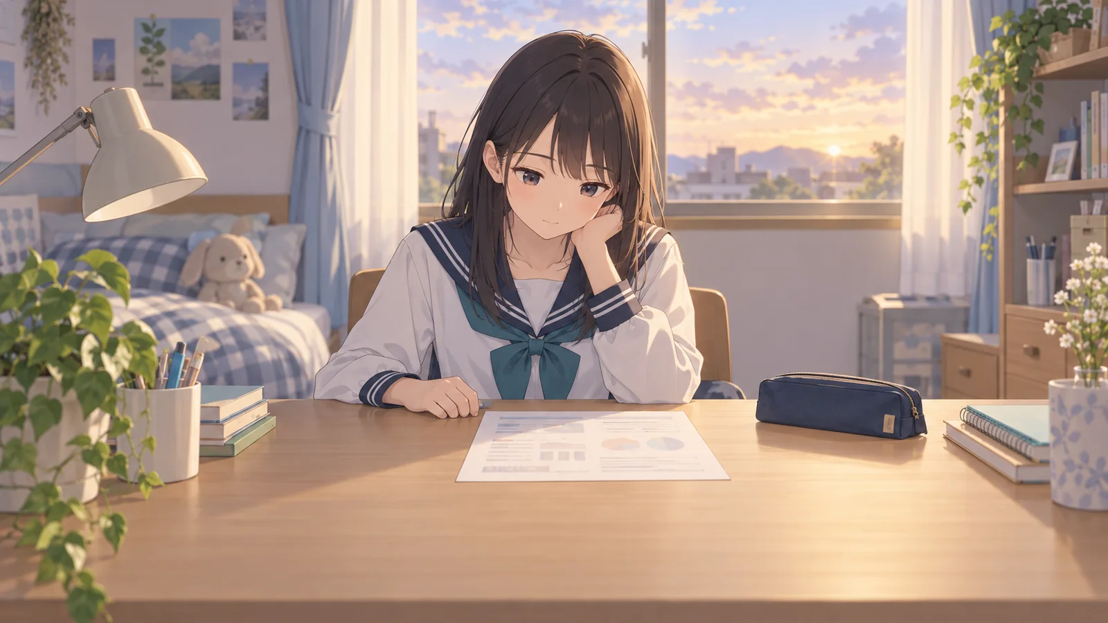 模試結果を進路変更ではなく次の学習計画に変える分岐ルートのイメージ